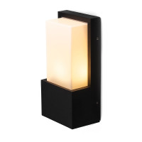 Садово-парковый светильник FERON DH0601 230V без лампы E27, 245х120х80 черный 11874