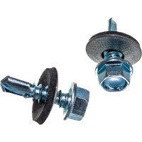 Кровельный саморез Качественный крепеж 5,5х19 цинк 160 шт 0500181 КЧ