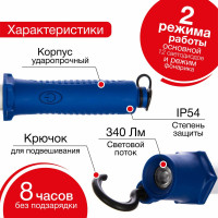 Светодиодная осмотровая аккумуляторная лампа Trommelberg L102501-B