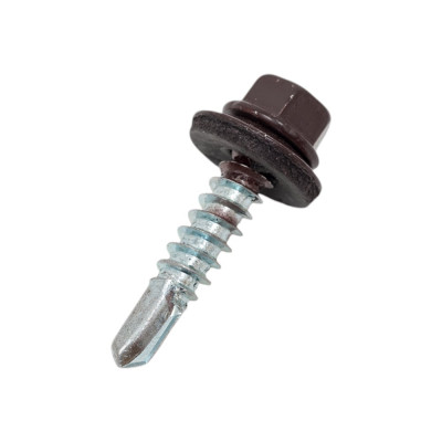 Кровельный саморез Качественный крепеж коричневый 5,5х25 250 шт 1000125 КЧ