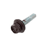 Кровельный саморез Качественный крепеж коричневый 5,5х25 250 шт 1000125 КЧ