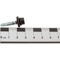 Кровельный саморез Качественный крепеж коричневый 5,5х25 250 шт 1000125 КЧ