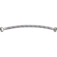 Гибкая подводка для воды, (оплетка нерж.сталь)1/2", вр/вр, 30см ELKA EL.LK.101.33.0030