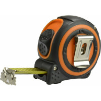 Рулетка NEO Tools двухкомпонентный корпус стальная нейлоновая лента 5 м x 25 мм магнит 67-185