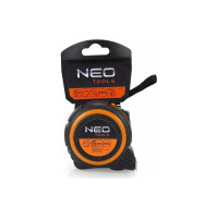 Рулетка NEO Tools двухкомпонентный корпус стальная нейлоновая лента 5 м x 25 мм магнит 67-185