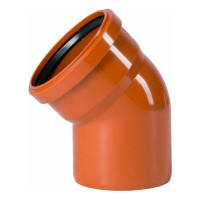 Отвод для наружной канализации PRO AQUA TERRA PP 110x45 PPH3011045