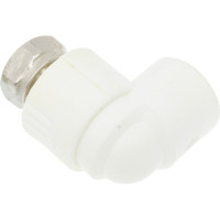 Угольник с накидной гайкой PRO AQUA PP-R Белый 20 мм 1/2" PA29208b