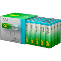 Алкалиновые мизинчиковые батарейки GP АAА Prime Alkaline, набор 40 шт. 19725