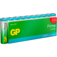 Алкалиновые пальчиковые батарейки GP АА Prime Alkaline, набор 10 шт. 19793