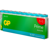 Алкалиновые пальчиковые батарейки GP АА Prime Alkaline, набор 10 шт. 19793