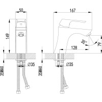 Смеситель для раковины Lemark Unit LM4506C