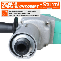 Низкооборотистая дрель Sturm ID20165M