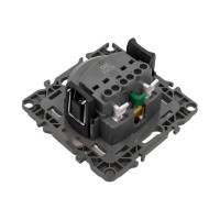 Розетка ЭРА 12-2102-15 2P+E Schuko со шторками, 16A-250В, IP20, перламутр Б0019326