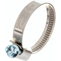 Червячные хомуты AutoFix 25-40/9мм W2 улучшенный замок, 50 шт. NWC-9 25-40