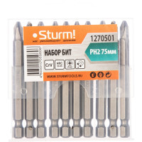 Биты (10 шт; PH2; 75 мм) Sturm 1270501