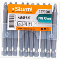Биты (10 шт; PH2; 75 мм) Sturm 1270501