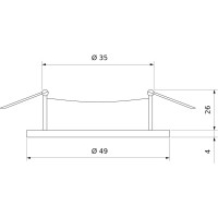 Встраиваемый светильник Elektrostandard 3W COB BK черный a038446