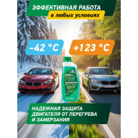 Антифриз зеленый, G12++, 1 кг, -42С +123С, 048Z, готовый к применению AGA AGA048Z