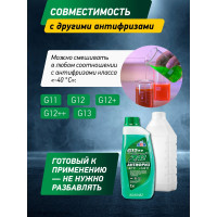 Антифриз зеленый, G12++, 1 кг, -42С +123С, 048Z, готовый к применению AGA AGA048Z