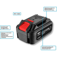 Аккумуляторная батарея Energy+ 18 V, Li-Ion, 4.0 Ач GRAPHITE 58g004