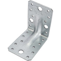 Перфорированный уголок ALBERTS усиленный, оцинкованный 90х90х65х2,5мм, 336400