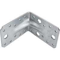 Перфорированный уголок ALBERTS усиленный, оцинкованный 90х90х65х2,5мм, 336400