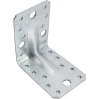 Перфорированный уголок ALBERTS усиленный, оцинкованный 90х90х65х2,5мм, 336400