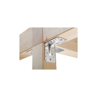 Перфорированный уголок ALBERTS усиленный, оцинкованный 90х90х65х2,5мм, 336400