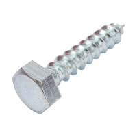 Сантехнический болт DIN 571, оцинкованный, 10x50 мм, 2 шт. в пакете Zitar 102593