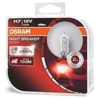 Автолампа Osram H7 55 PX26d+100 NIGHT SILVER, 2шт 12V ,1,10 64210NBS-HCB
