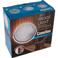 Светильник Camelion НБП 03-60-002 1301S C01, до 130 оС, круг, УХЛ1, "Решетка", 230В, 60Вт 13657