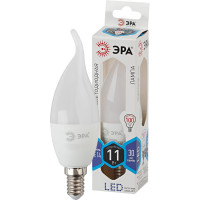 Светодиодная лампа ЭРА LED BXS-11W-840-E14, свеча на ветру, нейтральный Б0032993