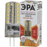 Светодиодная лампа ЭРА LED JC-3,5W-12V-827-G4, капсула, теплый Б0033195