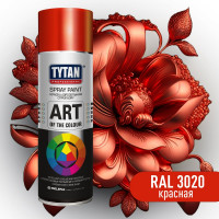 Аэрозольная краска Tytan PROFESSIONAL ART OF THE COLOUR RAL3020, красная 400мл 93649 54032
