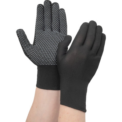 Вязаные нейлоновые перчатки с ПВХ покрытием Микроточка, 9 размер, Gigant G-101 (Россия)