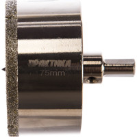 Коронка алмазная по керамограниту/керамике Профи (75х70 мм) ПРАКТИКА 917-729