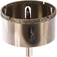 Коронка алмазная по керамограниту/керамике Профи (75х70 мм) ПРАКТИКА 917-729