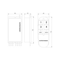 Пульт управления Elektrostandard Y8 Черный 4 канала a040988