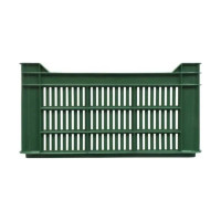 Ящик п/э с перфорацией 500х300х264 зеленый Тара.ру 01543