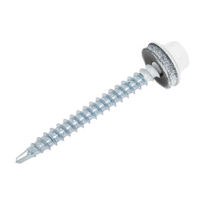 Кровельный саморез крепежная техника белый 150 шт 420206 БК