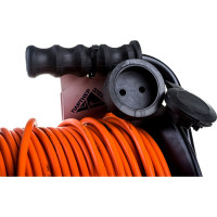 Удлинитель с выносной розеткой Партнер-Электро GardenLine б/з ПВС 2х0,75 6A 50м IP 44 UG101A-150BL