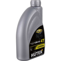 Масло моторное Huter 10W-40 полусинтетическое для 4-тактных двигателей, для техники, 1 л 73/8/1/1