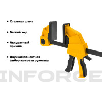 Быстрозажимная струбцина 90х150 мм Inforce 06-03-21