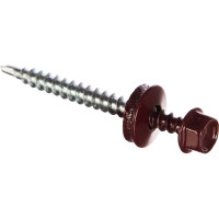 Кровельный саморез ГОСКРЕП 4.8х51 RAL 3005 красное вино, 40 шт., пл.конт 280 мл 2-0017590