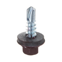 Кровельный саморез ГОСКРЕП 5.5х19 RAL 3005 красное вино, 300 шт., б.пл.конт. 1000 мл 2-0017030