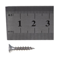 Универсальный шуруп с потайной головкой Tech-Krep 4х20 нерж.ст. А2 15шт 141803