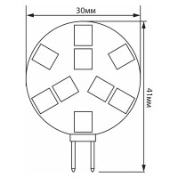 Светодиодная лампа FERON 3W 12V G4 4000K, LB-16 25093
