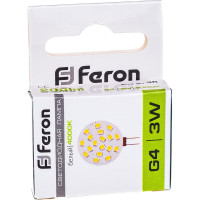 Светодиодная лампа FERON 3W 12V G4 4000K, LB-16 25093