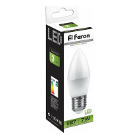 Светодиодная лампа FERON 7W 230V E27 4000K, LB-97 25759