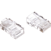 Универсальная вилка Cablexpert RJ-45 8P8C кат.5e 6мкр со сквозным отверстием 100шт LC-PTU-01/100